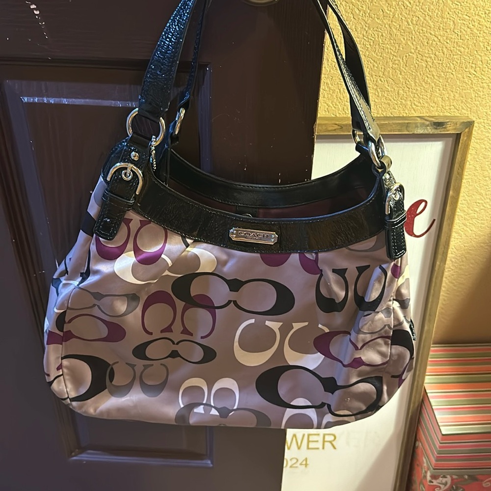 Beautiful Multi Colored Coach Bag - image 1